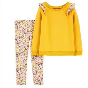 Adorable Carter’s Yellow Floral Set